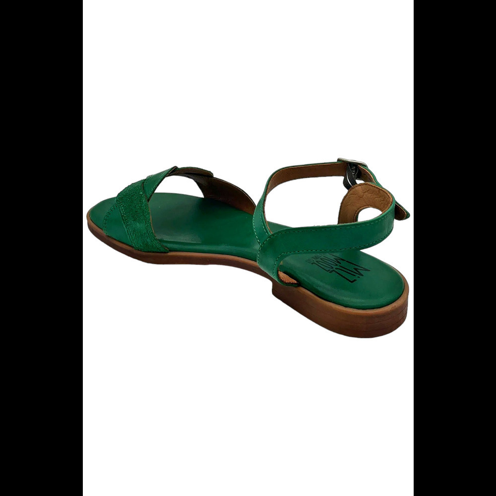 Miz Mooz Women's Leather Ankle Strap Sandals Lakelyn Emerald - Medium - Picture 3 of 3